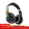 Kids' Noise-Cancelling Wireless Bluetooth Graffiti Headphones for Gaming & Sports