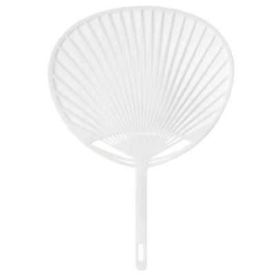 10-Piece White Plastic Creative Durable Japanese Fan Uchiwa Diy Kit Fan Framework For Crafts Hand Fan Making
