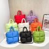 2025 Women's Lightweight Cotton Down Padded Crossbody Shoulder Bag - Stylish Small Square Handbag