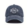 New The Men'S And Women'S Baseball Cap With The Design Of The Jesus Wreath Is Suitable For Casual Wear.