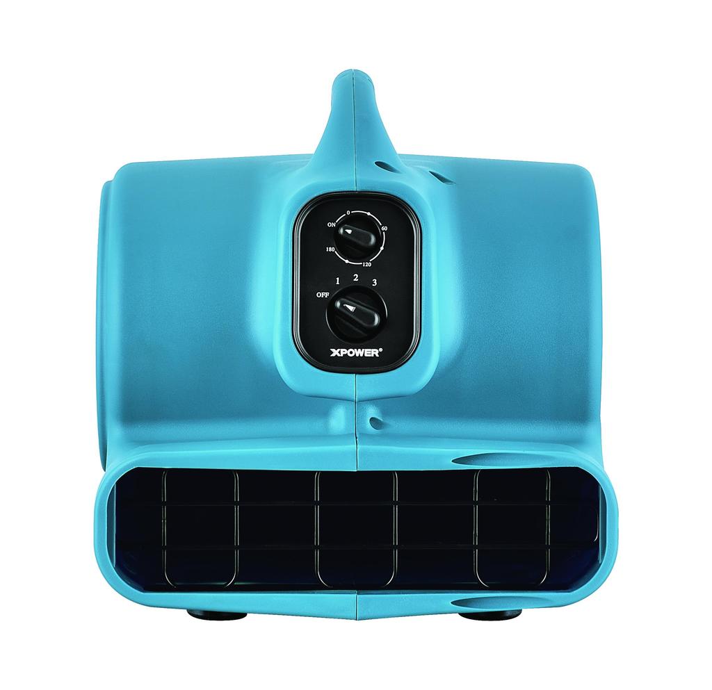 Vloerblazer XPOWER Luchtverplaatser Tapijtdroger 350W Ventilator met Timer & Grapefruit geurparels P-450T