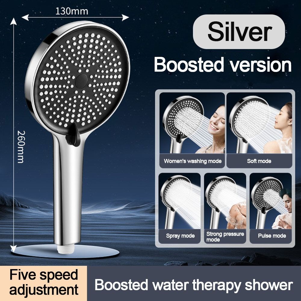 5 Modi Großes Panel Duschkopf Einstellbare Duschbrause Dusche Sprinkler Badezimmer Zubehör