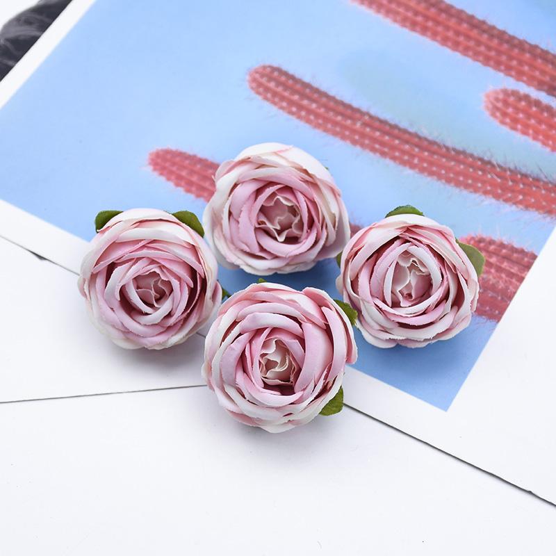 

10/20Pcs Tea Roses Silk Head Festival Room Decoration Home Scrapbook Wedding Bridal Diy Accessories Clearance Artificial Flowers 10 Pieces