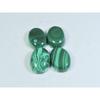 13X18MM Natural Green Malachite Oval Cabochon Loose Gemstone 4Pcs Lot 71Cts. A-575
