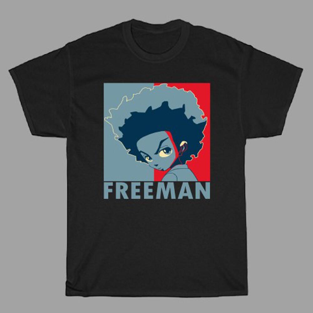 The Boondocks Huey Freeman Cartoon Men s Black Size S to 5XL S
