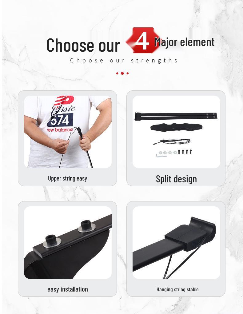 M3 Take-Down Bogen Set mit Holzgriff, Tarn-Armschutz und Fingerschutz