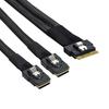 Chenyang CY 8i Ultraport Slimline SAS Slim na Duálny Mini SAS SFF-8654 74-Pin PCI-E 4.0 SFF-8087 Kábel, PCI-Express