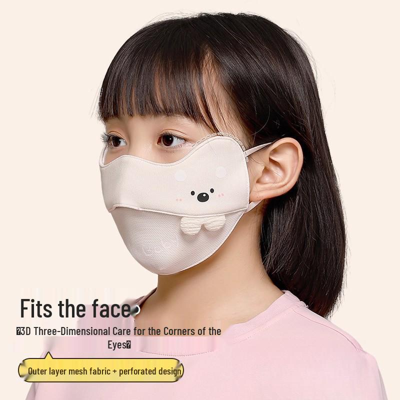 Children's Adjustable Velvet-Lined Warm Mask for Cold Weather