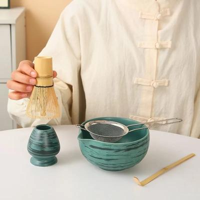 Japanese Matcha Whisk Stand Tea Ceremony Matcha Bowl Bamboo Whisk Grinder Brushes Tea Tools Holder Tea Accessories Teaware
