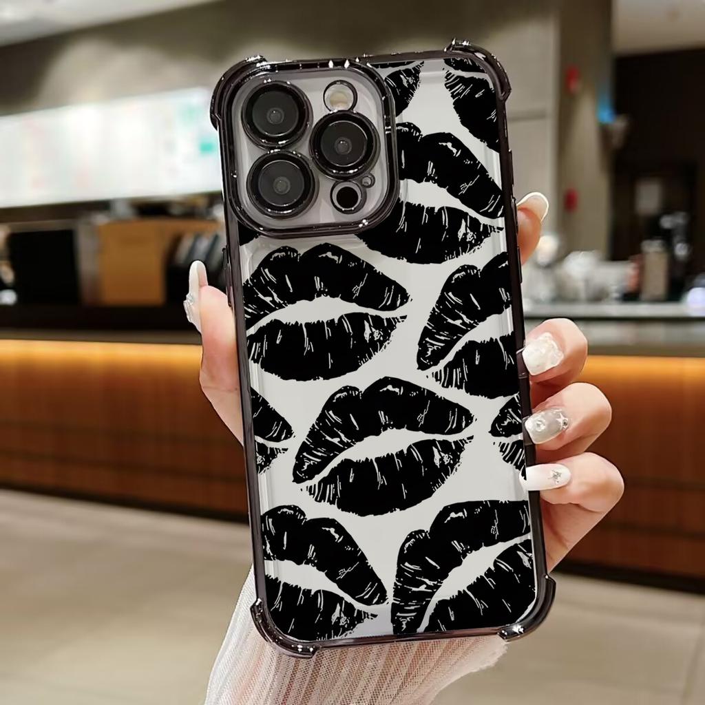 Case For Honor 400 PRO LITE MAGIC 7 X7D X9D X8C X8B X8A X9B X7A X6C X9A X6A X8 X5B X5C Lips Kiss Pattern Plating Cover