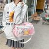 Cartoon Small Food, Cute Transparent Shoulder Messenger Bag, Two-dimensional Baby Bag, Daily Tote Bag.