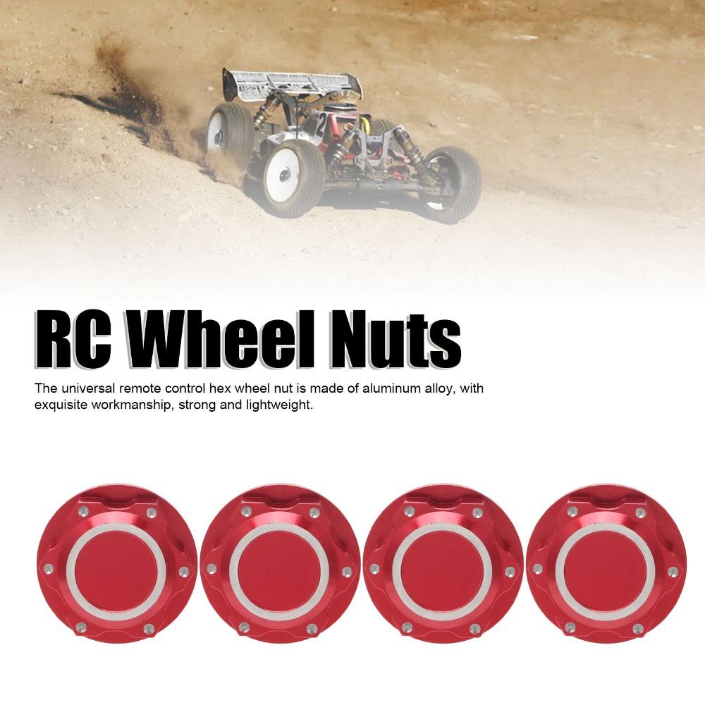 4Pcs 24mm RC Wheel Nuts Aluminum Alloy Hex Wheel Nuts for ARRMA 1/5 Kraton 8S RC Car For RC Crawler