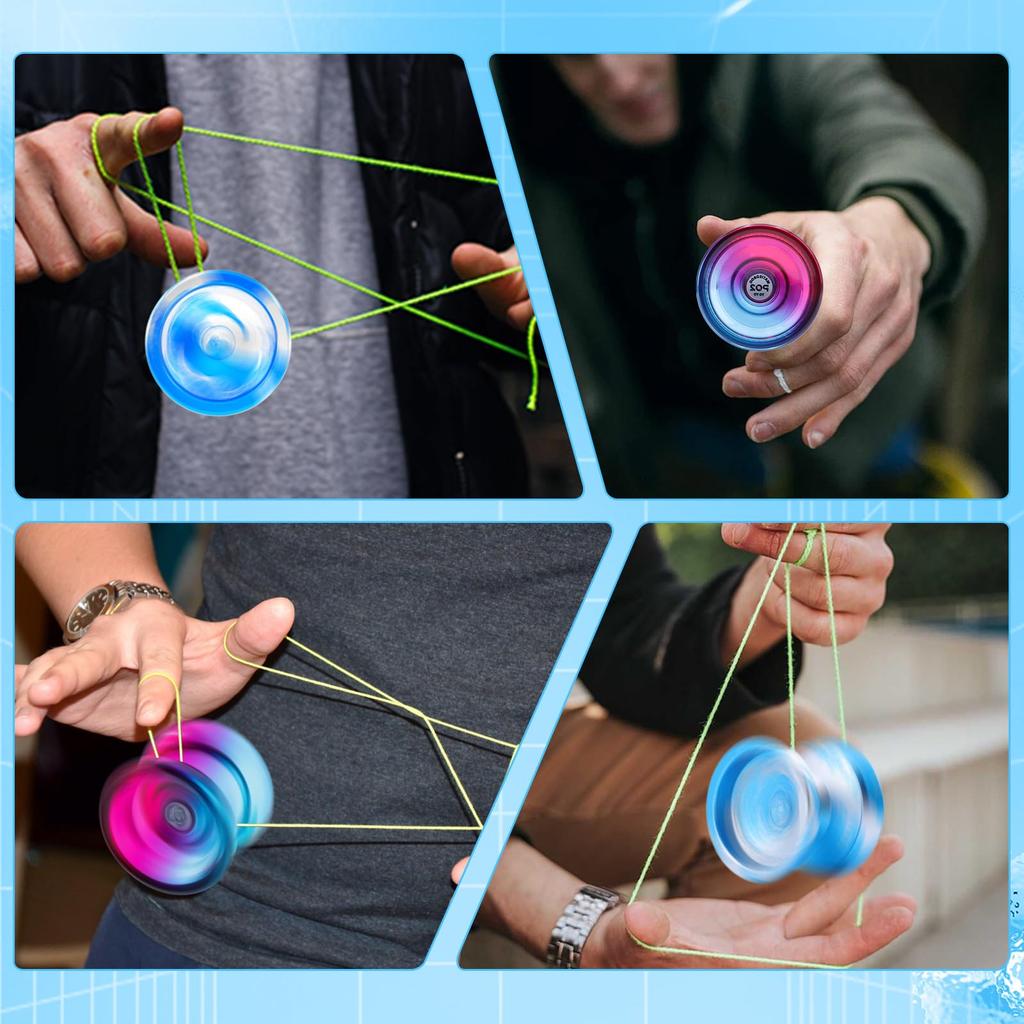 WATIEOBOOyoyo Set P02 and C130 Top Finger Spinning Camouflage Set Suitable for and as well as Competition Meets Top Finger Spinning Performance