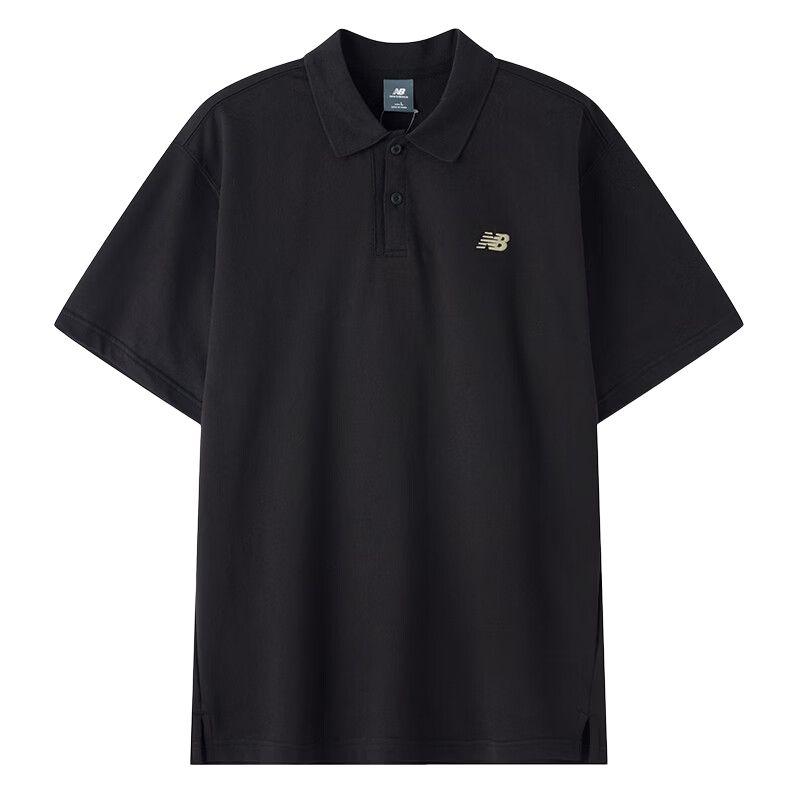 New Balance Polo Shirts Men s Black Lapel Moderate MT6186UZ-BK L