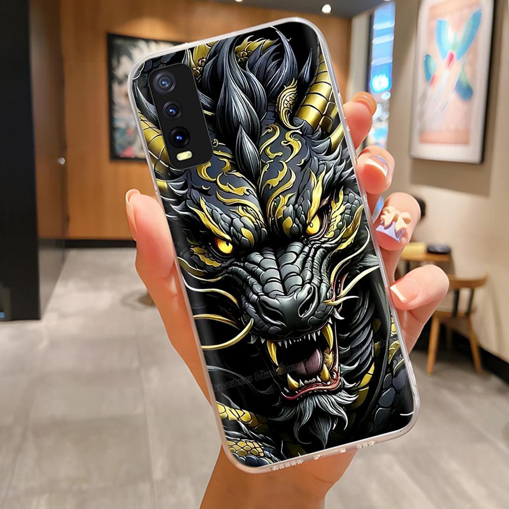 Pro Vivo V2027 V2028 V2029 Zadní kryt Vivo Y11S Y12s Y12a Y20 Y20s Y20i Pouzdro Roztomilý Kreslený Malovaný Funda Měkký TPU Silikonový Nárazník