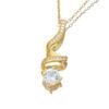 Geometric Lines Rotating Diamond Pendant Necklace for Women