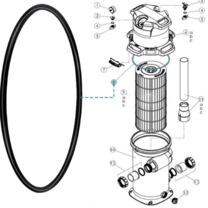 Praktische CX900F O-Ringe Ersatzteile für Star Clear Plus Filter Hergestellt aus robusten Silikonmaterialien