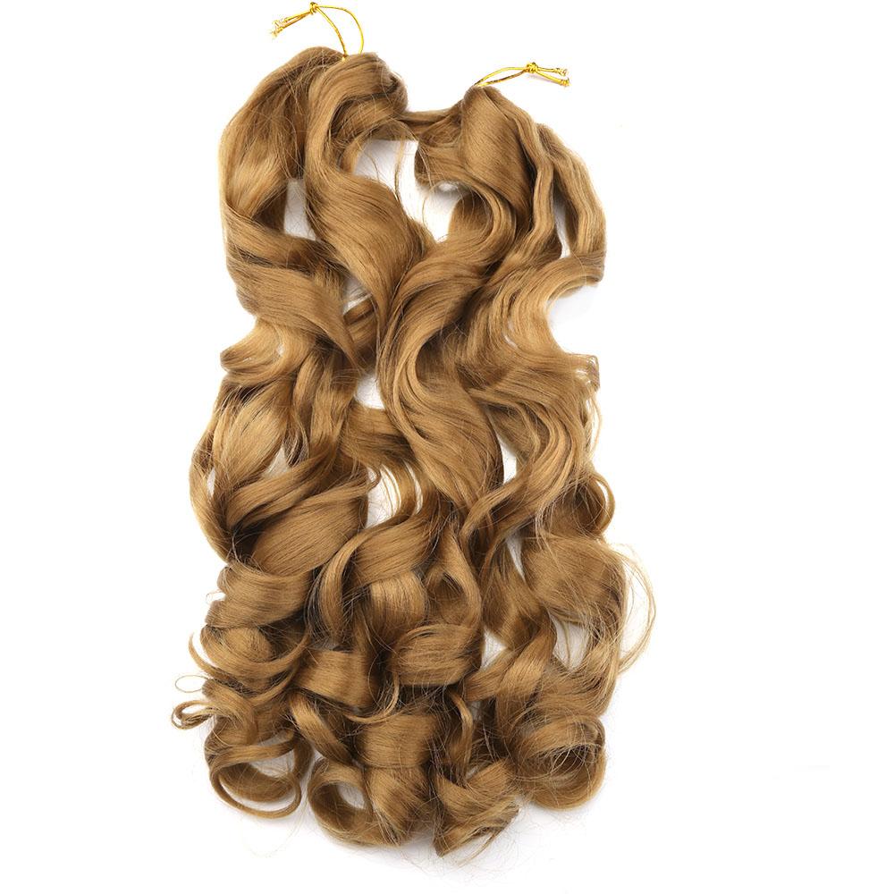 22inch 150g Synthetic Body Wave Curly Pony French Spiral Curl Hair Wavy Braiding Hair