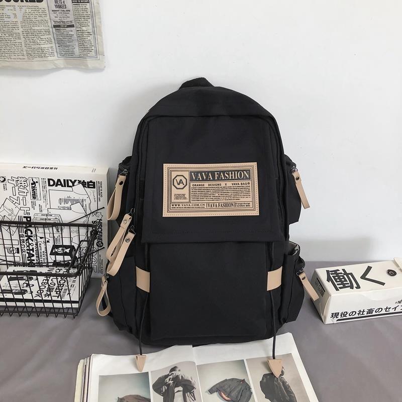 

Harajuku Female High School Student Campus Computer Casual Backpack Black