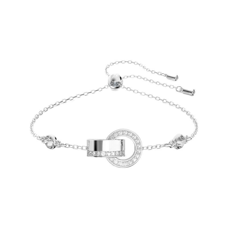 Swarovski Hollow Lucky Turn Alloy Bracelet Women bracelets Silver 5636499 Box (Random Color)