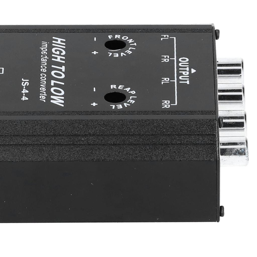WLGOLD Audio Converter, 12V4 Channel Audio Impedance Converter High To Low Line Car Stereo Radio Speaker Frequency Filter