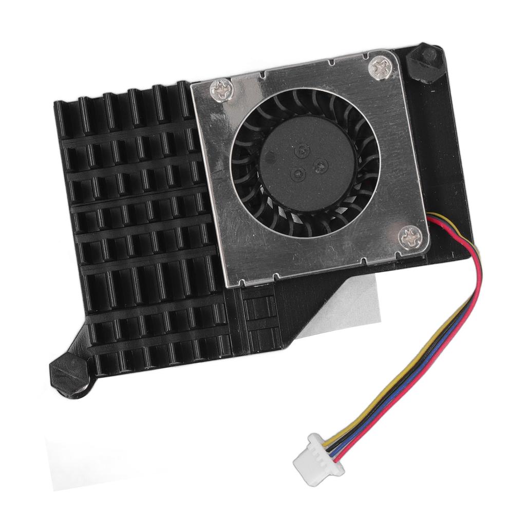 Für Pi 5 Kühler Ersatz Aluminiumlegierung Temperaturgesteuert PWM Geschwindigkeitsregelung Lüfter für Pi 5 4GB 8GB Schwarz