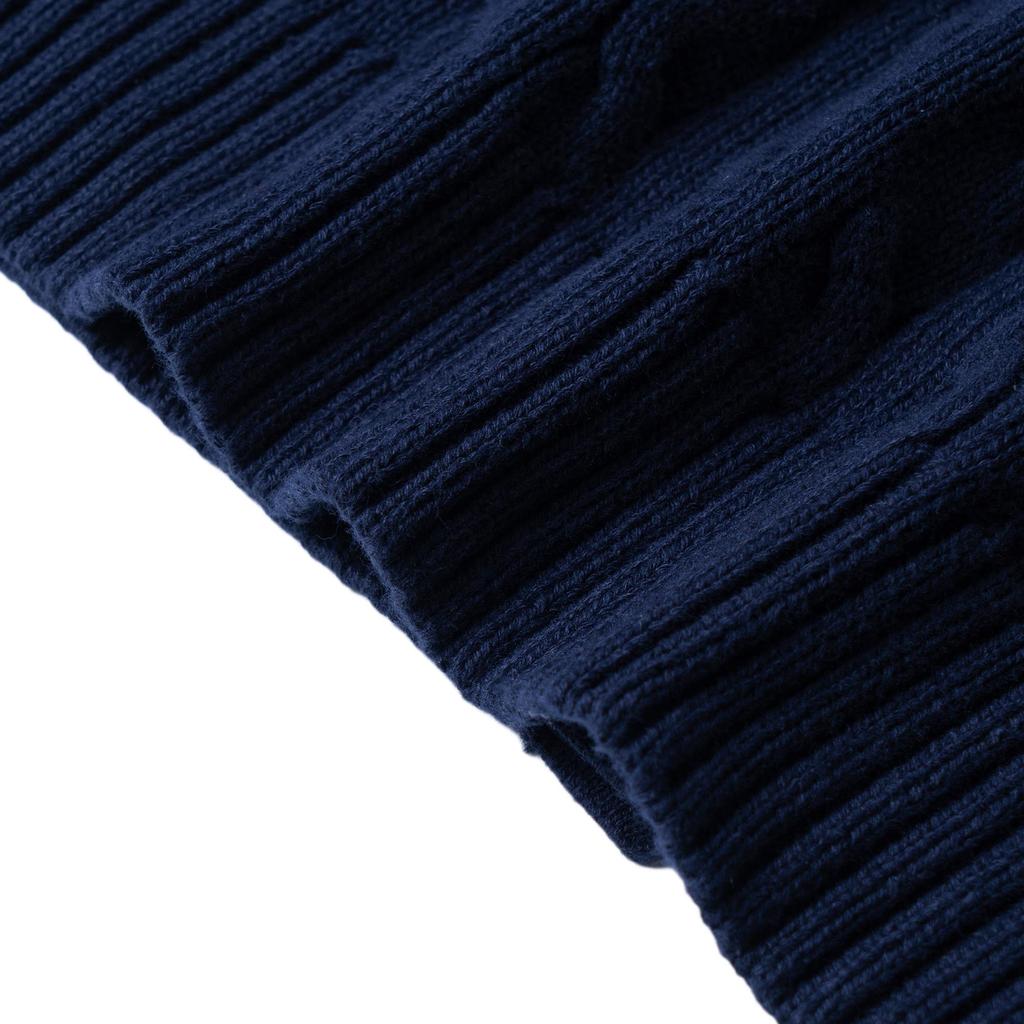Polo Ralph Lauren Sweater Pony Embroidered V-Neck Single-Breasted Long Sleeve Kids Sweater Navy-Blue 323925717-006