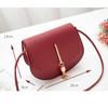 Fashion Tassel Crossbody Bags for Women Solid Color Leather Shoulder Bag Ladies Messenger Bag