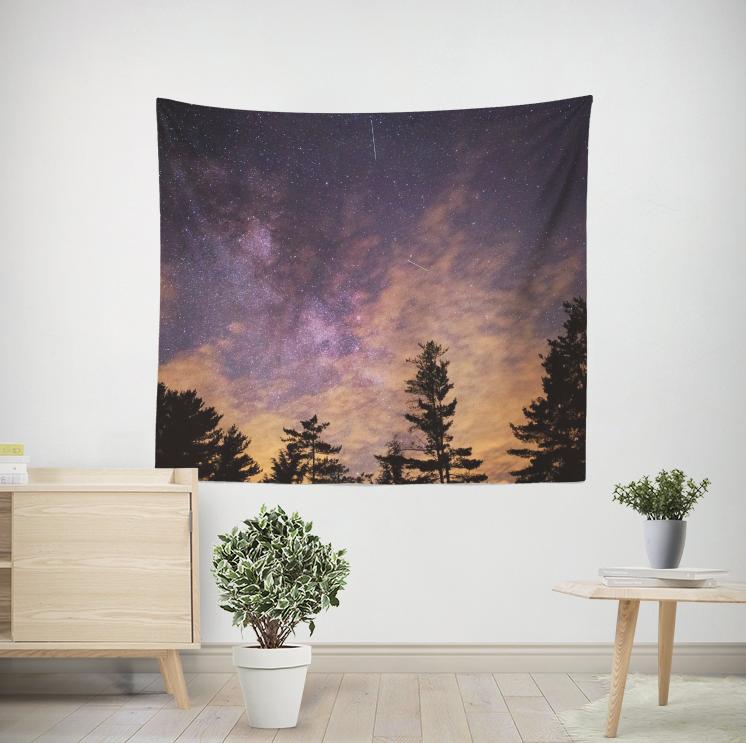 Custom Starry Sky Tapestry Wall Hanging Tapestries Wall Decoration 130x150CM