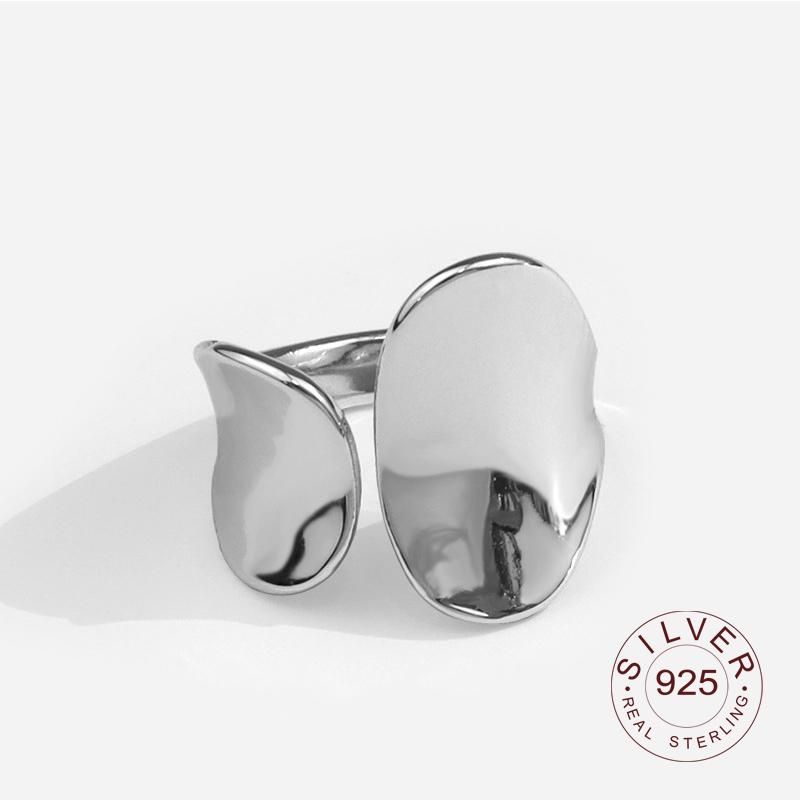 Xiaomi Real 925 Sterling Silver Rings for Women Open Vintage Wedding Trendy Jewelry Large Adjustable Antique Rings Anillos