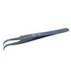 Tweezers Curved Bent Tip Stainless Steel Finishing Polish High Hardness Antimagnetic Acid Proof