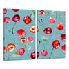 Glass Cutting Board 2X 30X52 Fruits