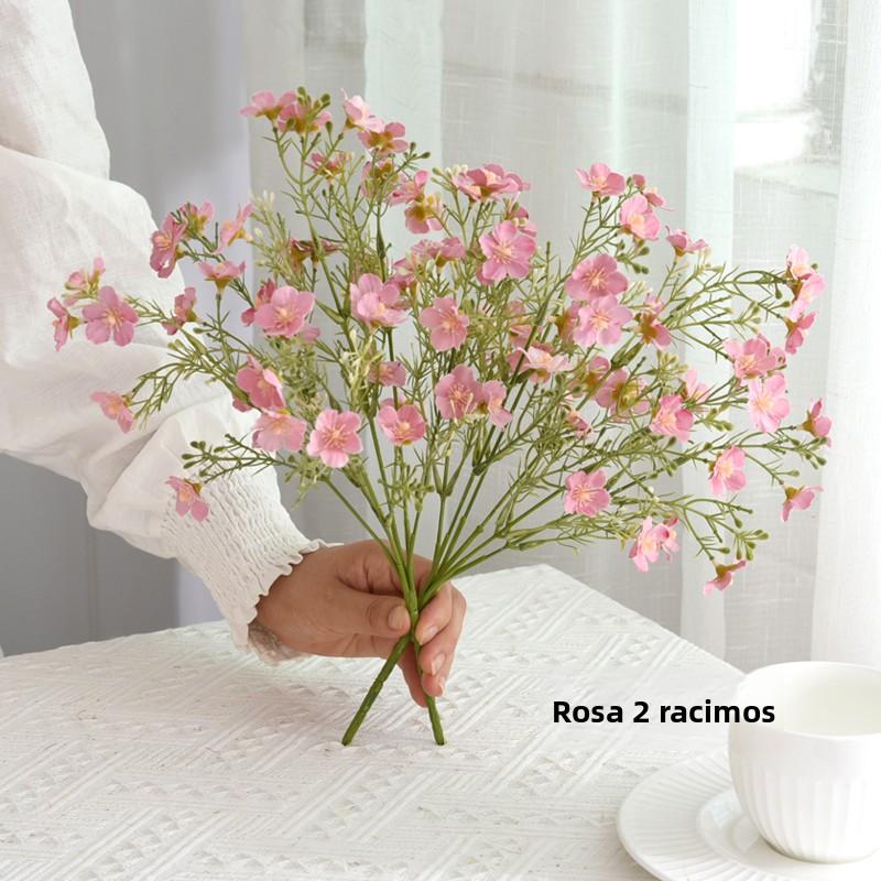 Rustic Flasket Set Artificial Flowers Dried Flowers Living Room Desktop Floral Art Decorations Small Floral Pattern Tia...