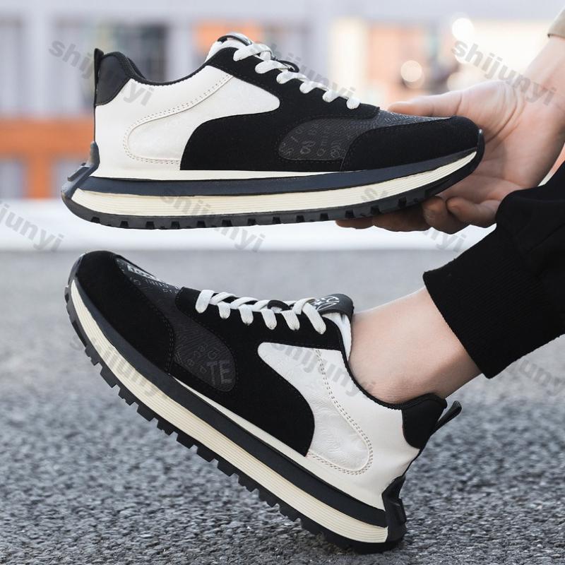Herrenschuhe 2026 Frühling Herbst Neue Mode Bequem Höhe Erhöhend Lässig Laufschuhe Atmungsaktiv Rutschfest Plateau Sneaker