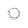 ANDYWEN 925 Sterling Silver Hoop Earrings Gold Plated Ladies Earrings Green Cubic Zirconia Luxury Earring For Women Fine Jewelry