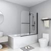 VidaXL Cabine de Douche Pliable 2 Panneaux Paroi de Douche Cabine de Baignoire Ecran de Douche Salle de Bain Maison 147194