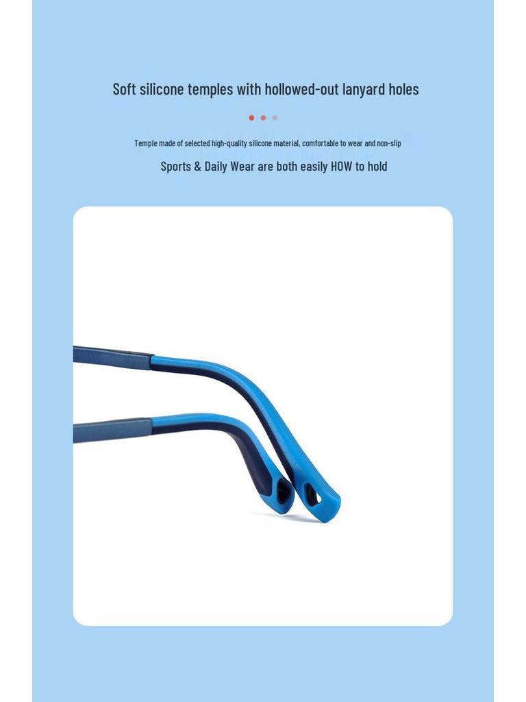 Children's Ultralight Myopia Eyeglass Frames 8208S - Durable Plastic & Steel, Prescription Ready for Boys