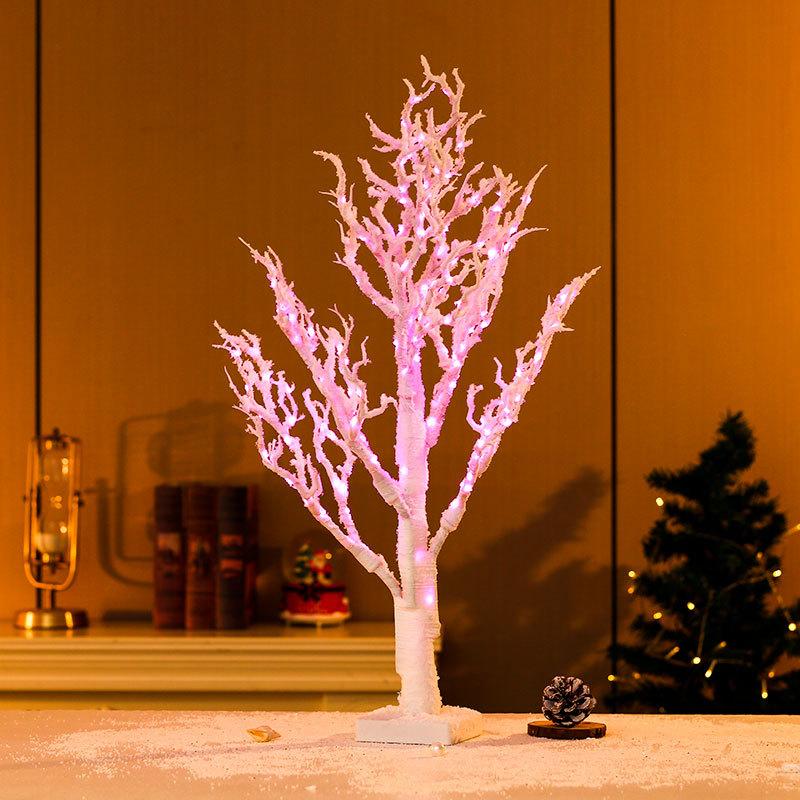 

65 смПВХ Освещенная Рождественская Елка Рождественские Украшения Окно Столешница Рождественская Елка Украшение OPP bag белый