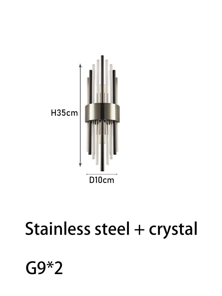 Modern Gold/Black Luxury Crystals Wall Sconce Lights,lustre hotel,Hallways,Bedrooms Other Home Decor,Outdoor Indoor Night Light