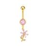 Gaibei Trendy Moon & Heart Navel Ring Jewelry