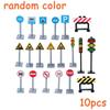 Non-Toxic Moc City Traffic Road Signs Signal Light Building Block Bike Bicycle Scooter Motorcycle Vehicle Scene Construction Accessories