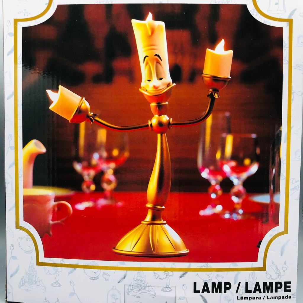 Beauty and the Beast Lumière LED Table Lamp, Alarm Clock, and Cogsworth Ornament