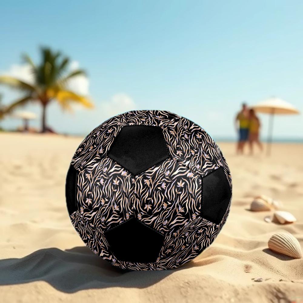 1pc Floral Abstract Durable Soccer Ball/Football, Size 5, Perfect for Training, Entertainment And Competition,Gift yy26060685