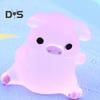 6ks Poutavé prase Socha Ornament Carving Technology Cute Glow Pig Mini Portrait Mini Fairy Garden Landscape