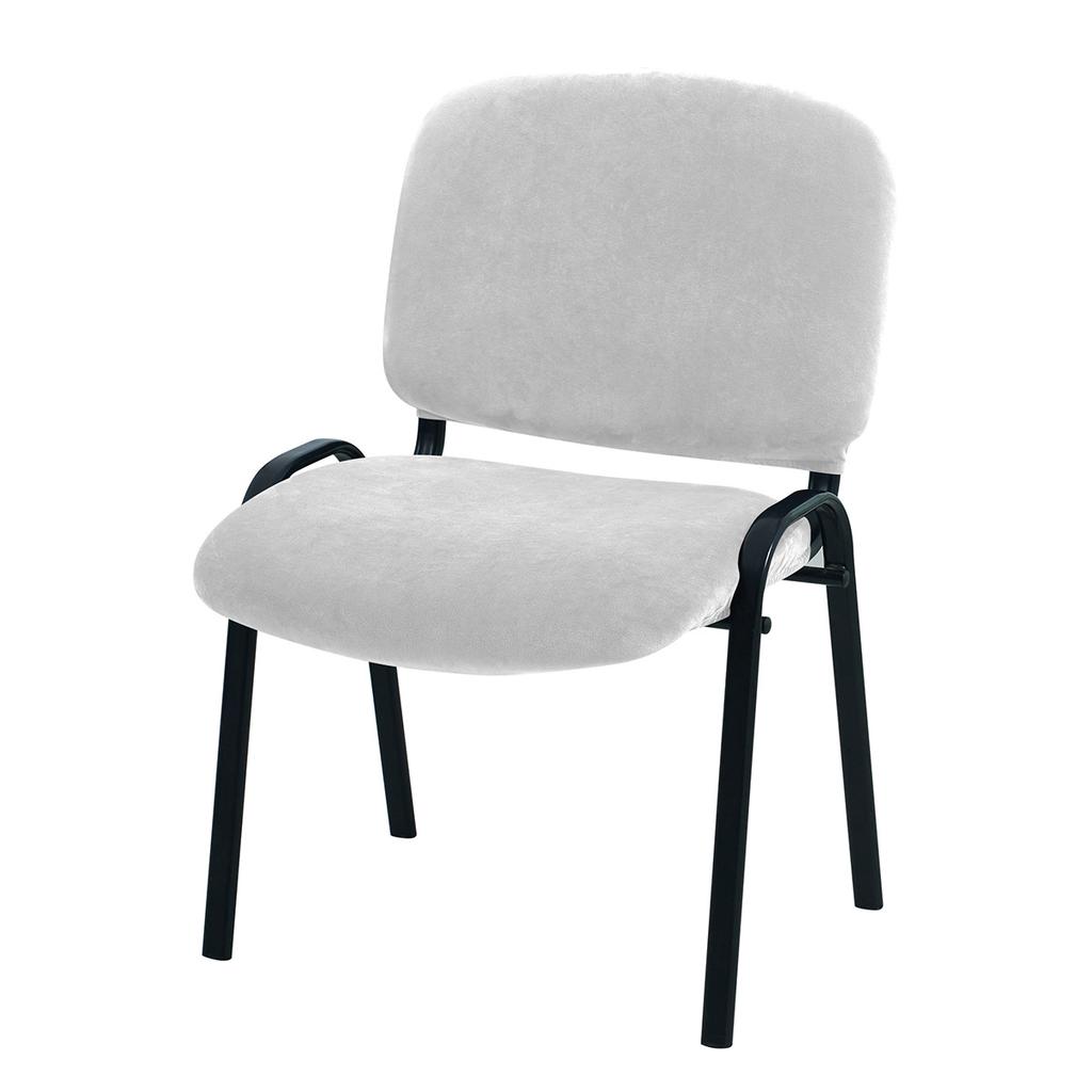 2Pcs/Set Solid Color Velvet Folding Dining Chair Cover Office Chair Backrest Seat Covers chair Slipcovers for Office Wedding
