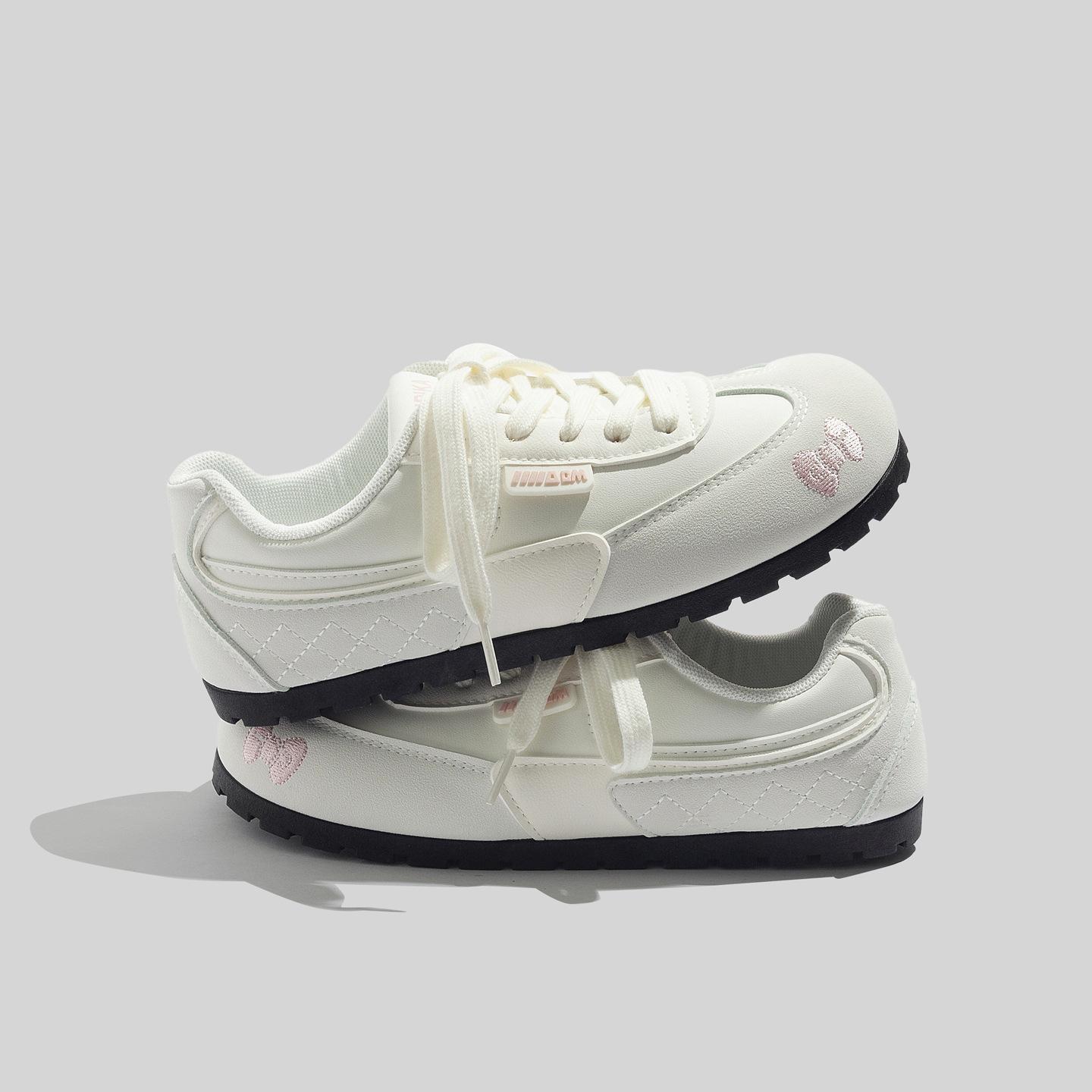 

Женская повседневная обувь 2025 Осень Новый тренд Удобная мягкая подошва Нескользящие балетки Легкие дышащие на шнуровке Вулканизированная обувь 40 серый