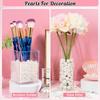 2000PCS Pearls for Crafting, Ivory No Hole Beads for Centerpieces Vases, Assorted Sizes Bulk Fake Pearls Beads for Vase Filler,Jewelry Making