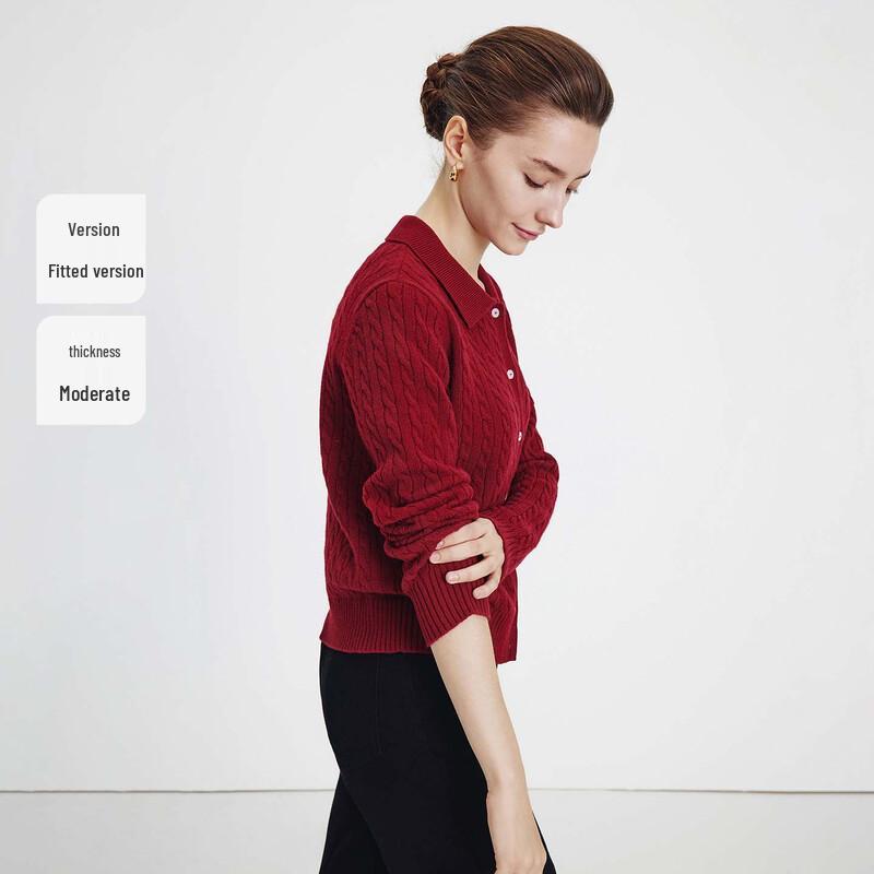 Navigare Women's Autumn Cable Knit Cardigan Sweater