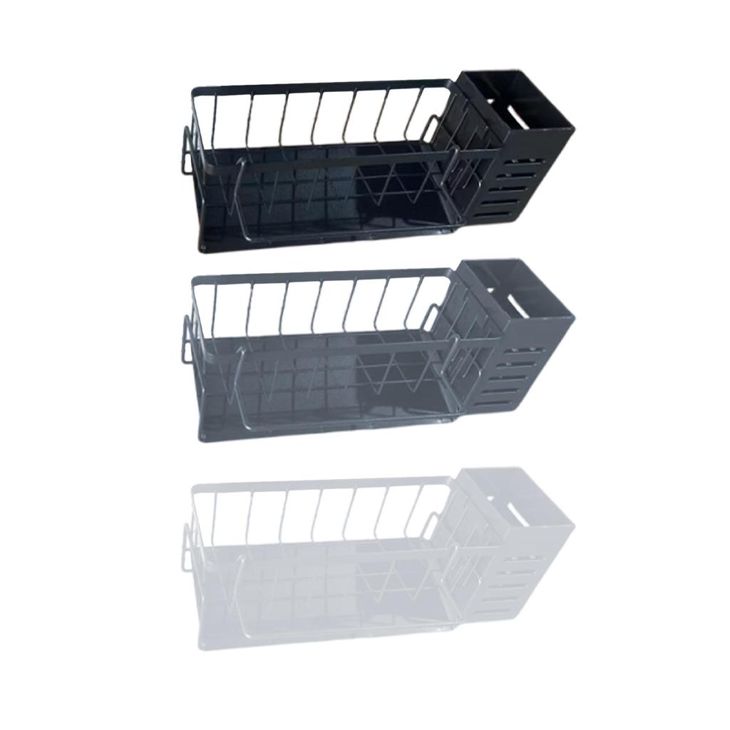 Carbon Steel Kitchen Sink Organizer Draining Rack Sponge Storage Tray for Home Hotel Restaurant