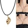 Conch Pendant Necklace Unisex Necklace Adjustable Rope Necklace Comfortable Neck Jewelry Suitable for Daily Party